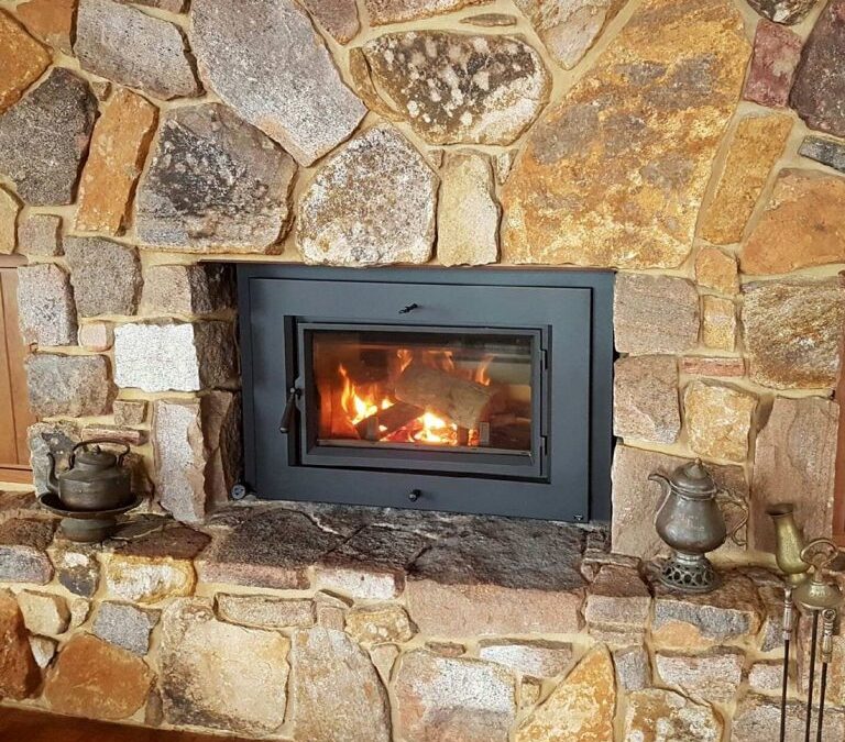 efficient wood burning fireplace