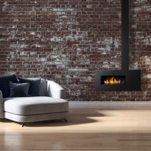 The Elemental Bioethanol Fireplace n the living room