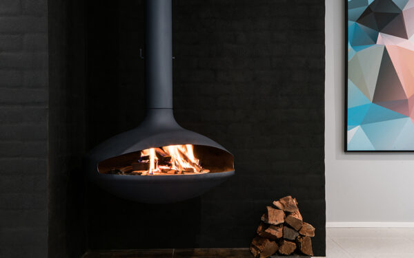 The Aether fireplace in Sydney