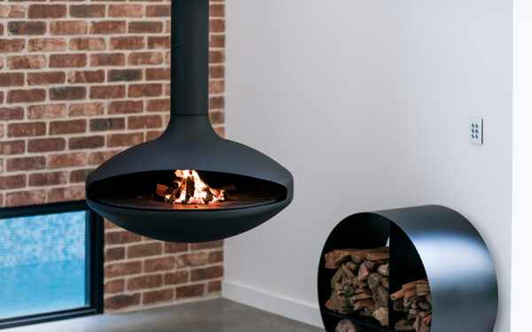 The Aether wood fireplace